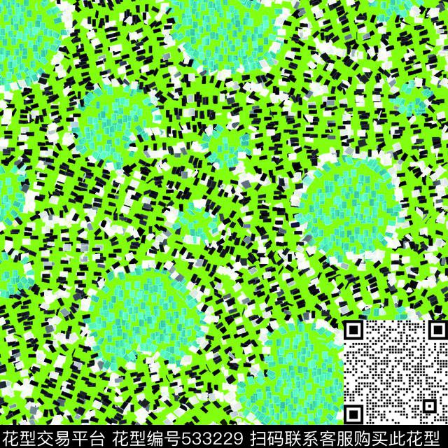 豹纹点子几何传统印花华亿平台下载（图片编号: 533229） - 瓦栏（Walan）