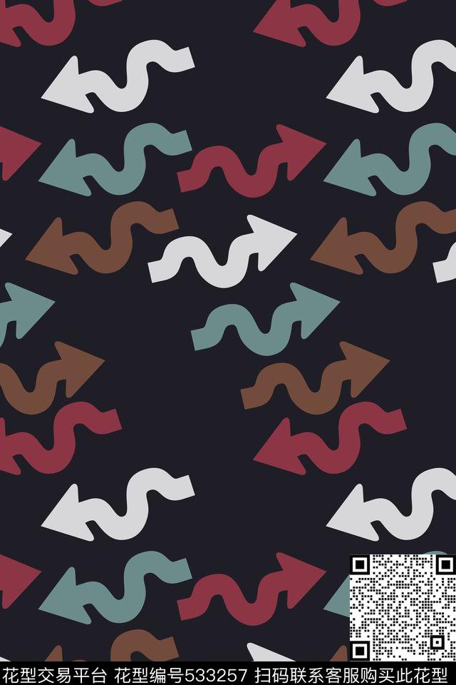 符号箭头弯曲传统印花华亿平台下载（图片编号: 533257） - 瓦栏（Walan）