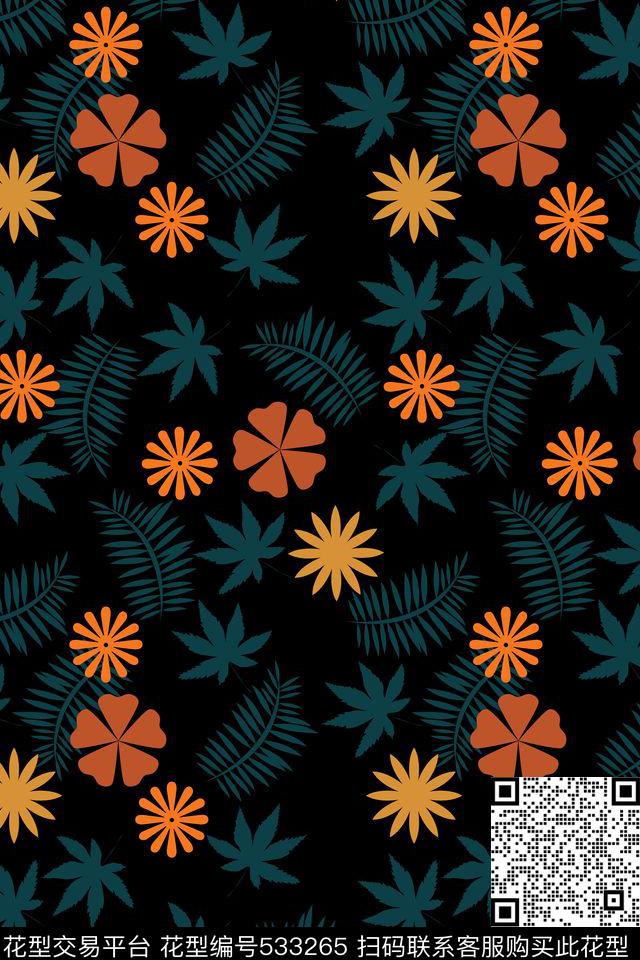 潮流符号高雅传统印花华亿平台下载（图片编号: 533265） - 瓦栏（Walan）