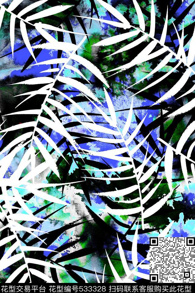 潮流抽象大牌数码印花华亿平台下载（图片编号: 533328） - 瓦栏（Walan）