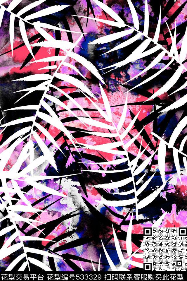 时尚大牌潮流数码印花华亿平台下载（图片编号: 533329） - 瓦栏（Walan）