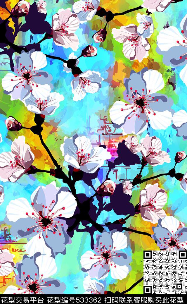 女装连衣裙面料沙发布面料家纺数码印花华亿平台下载（图片编号: 533362） - 瓦栏（Walan）