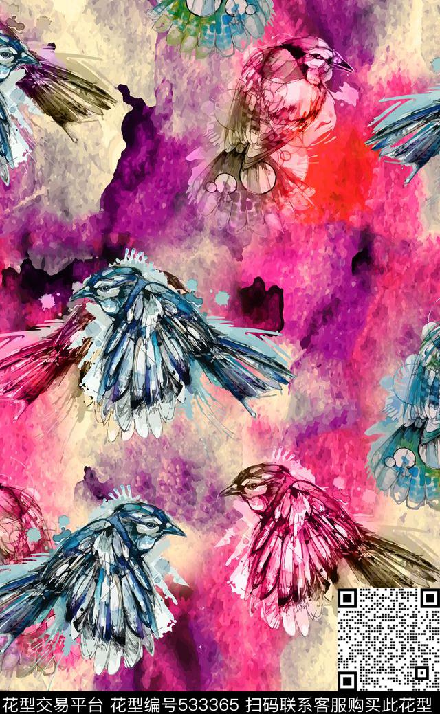 窗帘布家纺连衣裙数码印花华亿平台下载（图片编号: 533365） - 瓦栏（Walan）