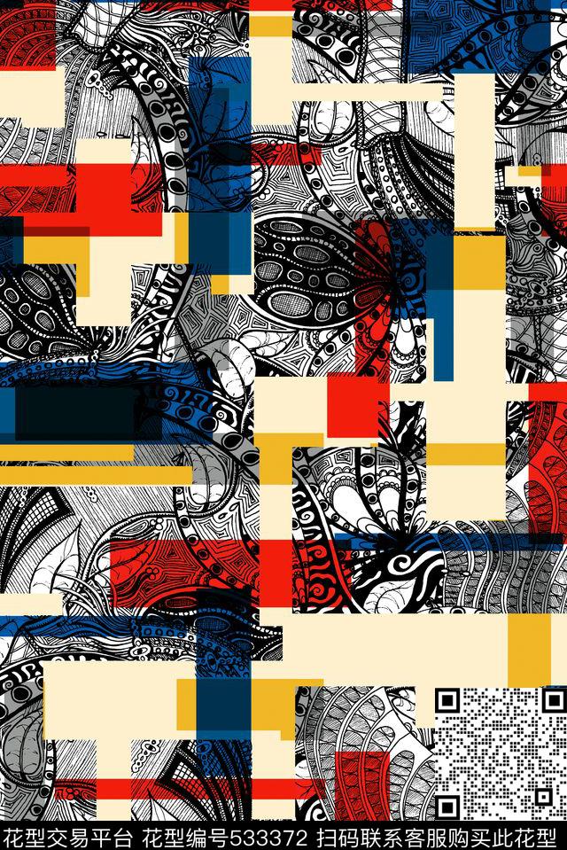 窗帘布家纺女装连衣裙数码印花华亿平台下载（图片编号: 533372） - 瓦栏（Walan）