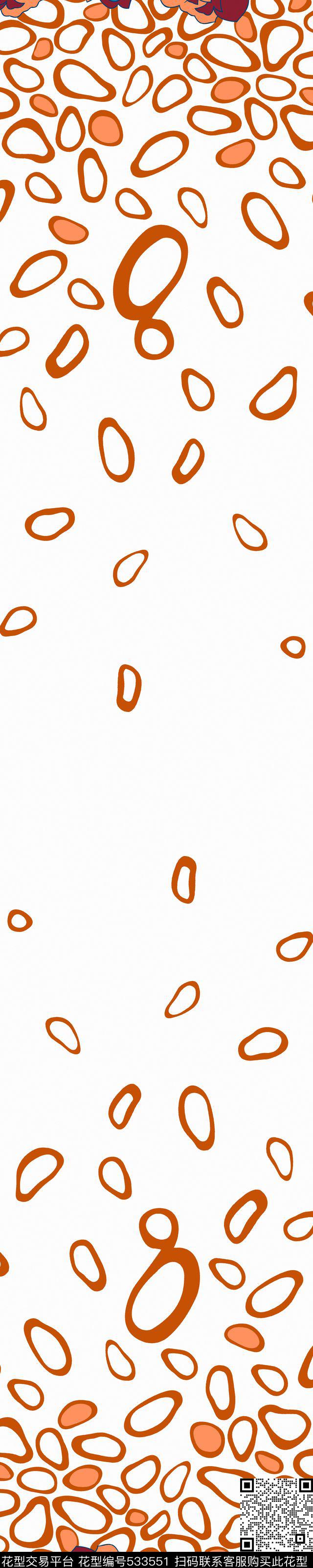 复古玫瑰几何传统印花华亿平台下载（图片编号: 533551） - 瓦栏（Walan）