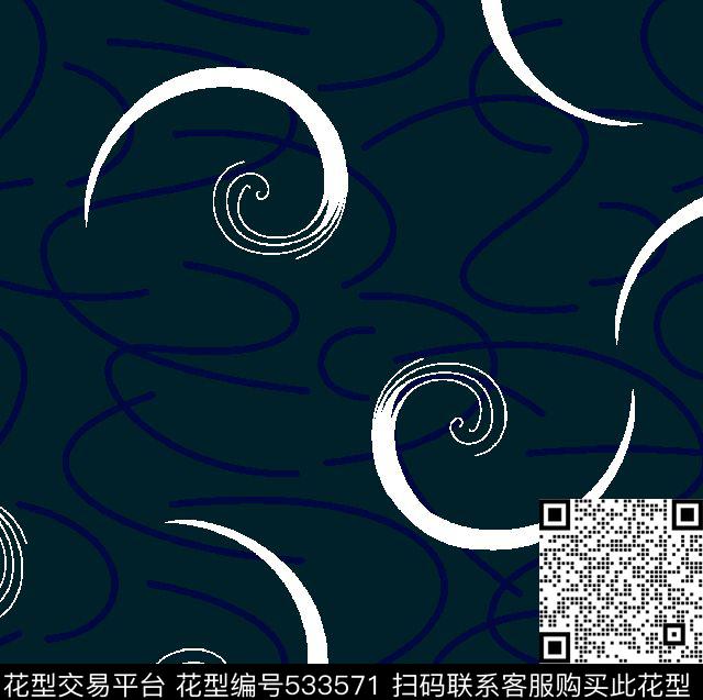 手绘抽象图随笔传统印花华亿平台下载（图片编号: 533571） - 瓦栏（Walan）