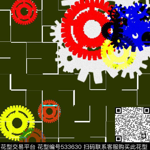 齿轮时尚卫衣T恤传统印花华亿平台下载（图片编号: 533630） - 瓦栏（Walan）