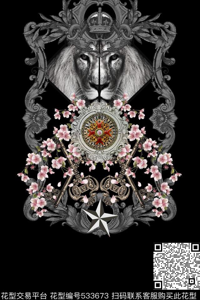 t恤华亿平台定位老虎头数码印花华亿平台下载（图片编号: 533673） - 瓦栏（Walan）