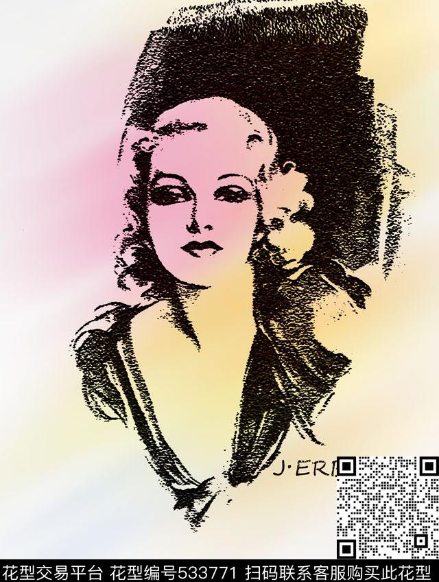 定位卡通人物数码印花华亿平台下载（图片编号: 533771） - 瓦栏（Walan）