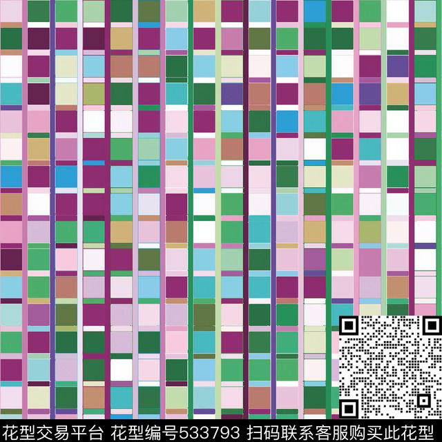 几何线条块面传统印花华亿平台下载（图片编号: 533793） - 瓦栏（Walan）