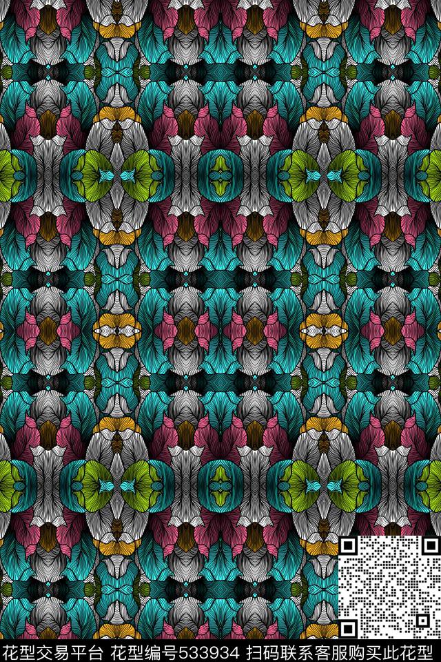 几何条纹男士衬衣男士夹克数码印花华亿平台下载（图片编号: 533934） - 瓦栏（Walan）