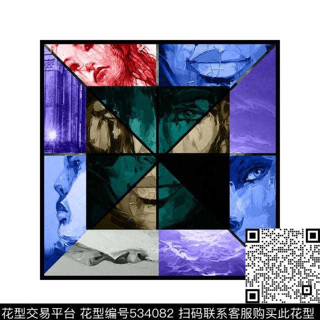 菱形欧式T恤数码印花华亿平台下载（图片编号: 534082） - 瓦栏（Walan）