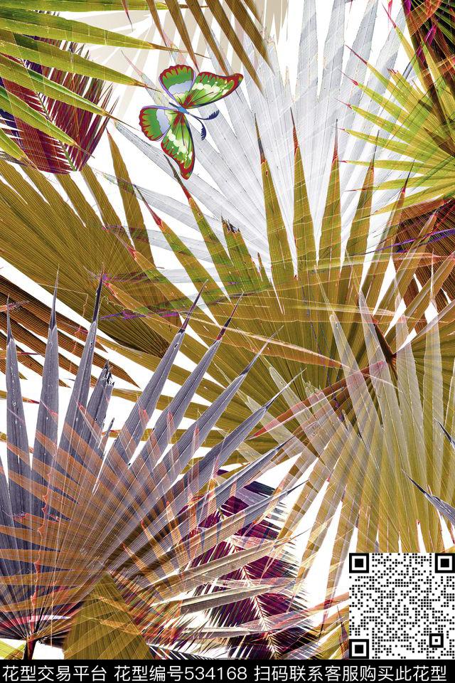 假日热带休闲数码印花华亿平台下载（图片编号: 534168） - 瓦栏（Walan）