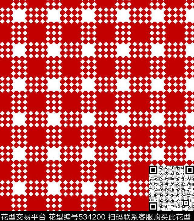 经典格子花格子大衣外套印花传统印花华亿平台下载（图片编号: 534200） - 瓦栏（Walan）