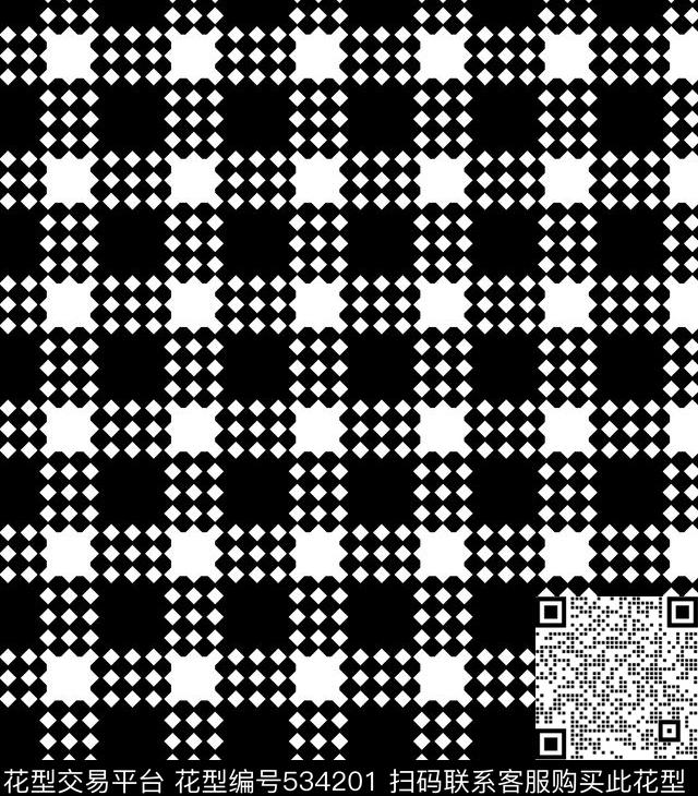 经典格子花格子大衣外套印花传统印花华亿平台下载（图片编号: 534201） - 瓦栏（Walan）