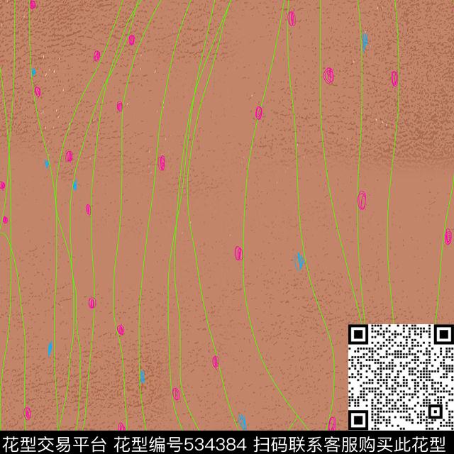 趣味色彩大牌数码印花华亿平台下载（图片编号: 534384） - 瓦栏（Walan）