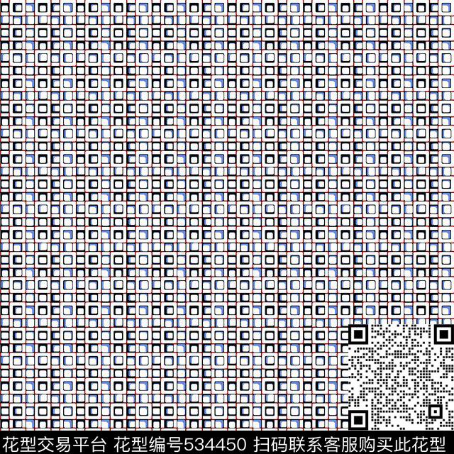 几何格子线条传统印花华亿平台下载（图片编号: 534450） - 瓦栏（Walan）