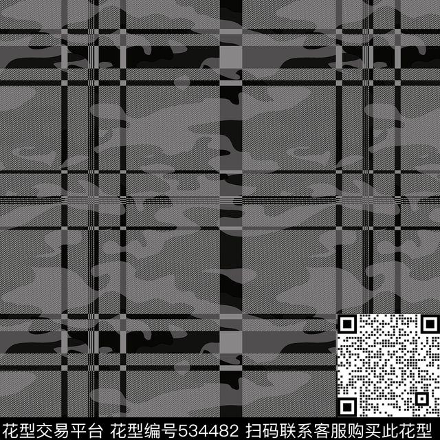 迷彩格子传统印花华亿平台下载（图片编号: 534482） - 瓦栏（Walan）