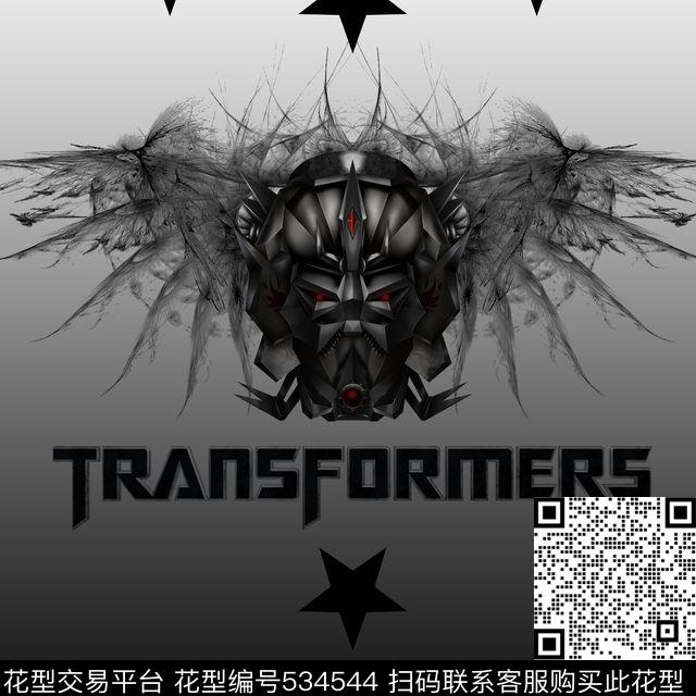 黑色流行男装数码印花华亿平台下载（图片编号: 534544） - 瓦栏（Walan）