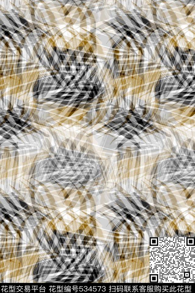 男装几何树叶数码印花华亿平台下载（图片编号: 534573） - 瓦栏（Walan）