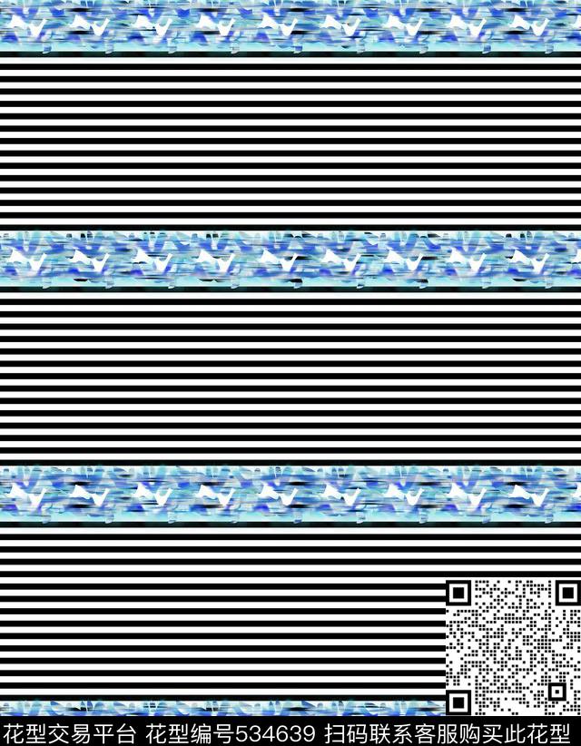 几何条纹碎花数码印花华亿平台下载（图片编号: 534639） - 瓦栏（Walan）