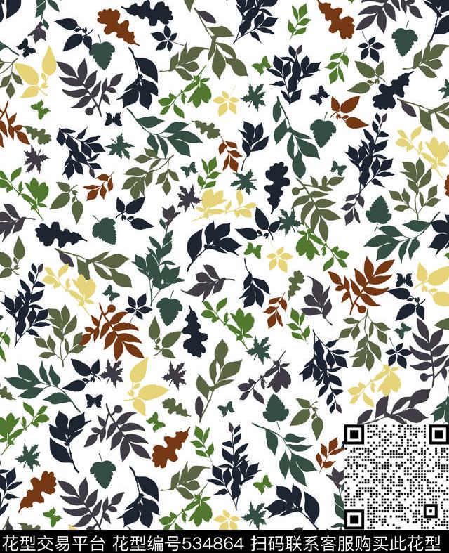大牌花卉花藤数码印花华亿平台下载（图片编号: 534864） - 瓦栏（Walan）