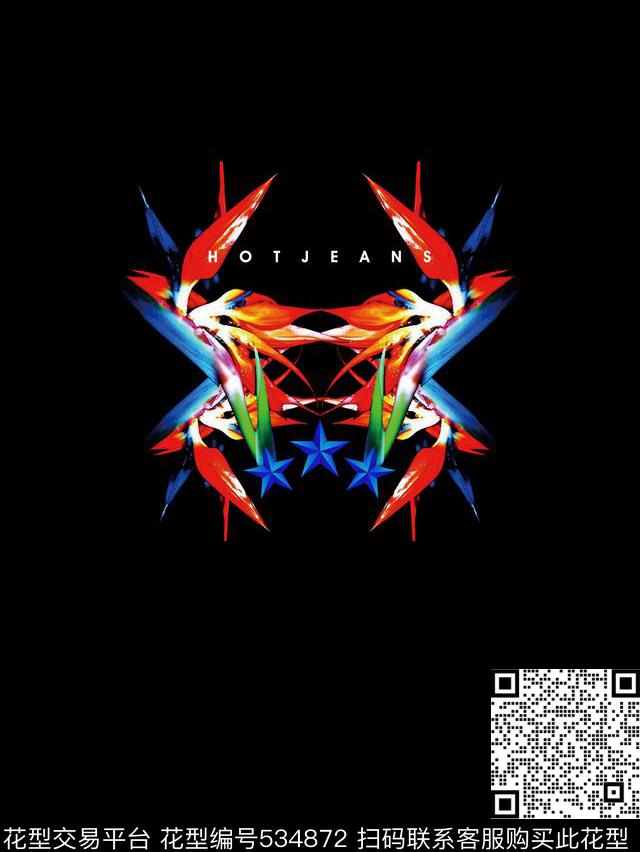 花卉天堂鸟植物花卉数码印花华亿平台下载（图片编号: 534872） - 瓦栏（Walan）