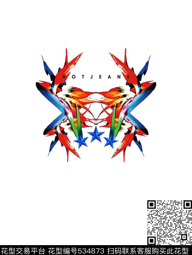 花卉天堂鸟植物花卉数码印花华亿平台下载（图片编号: 534873） - 瓦栏（Walan）