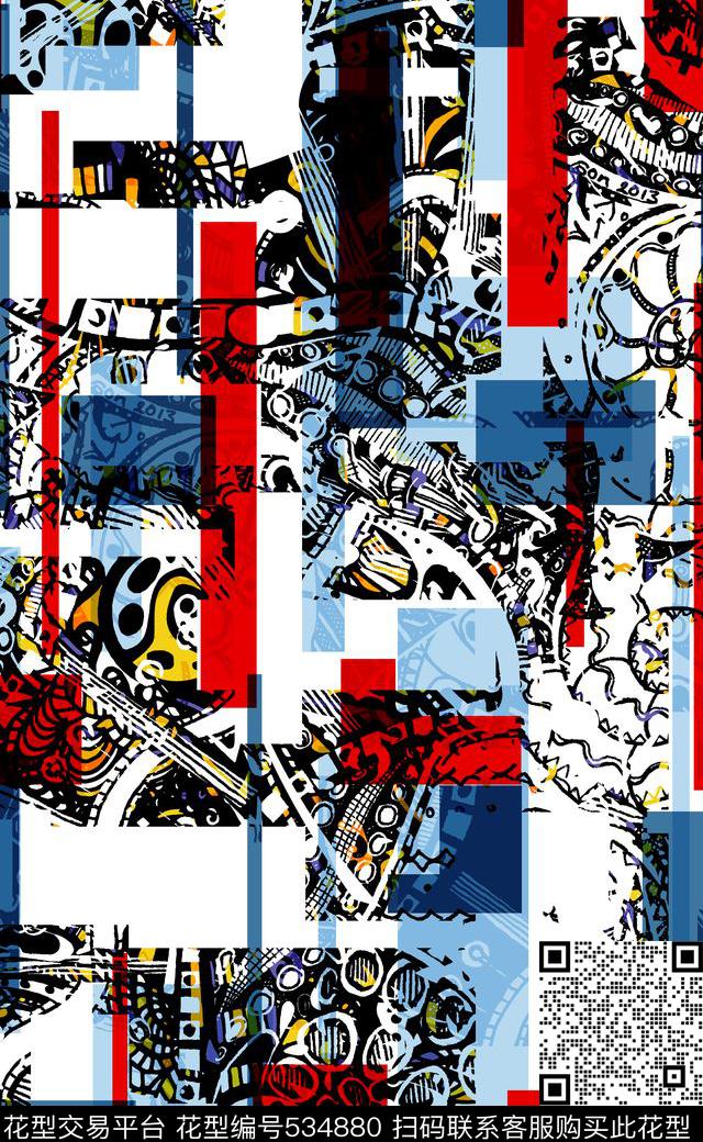 插画欧美流行女装连衣裙数码印花传统印花华亿平台下载（图片编号: 534880） - 瓦栏（Walan）