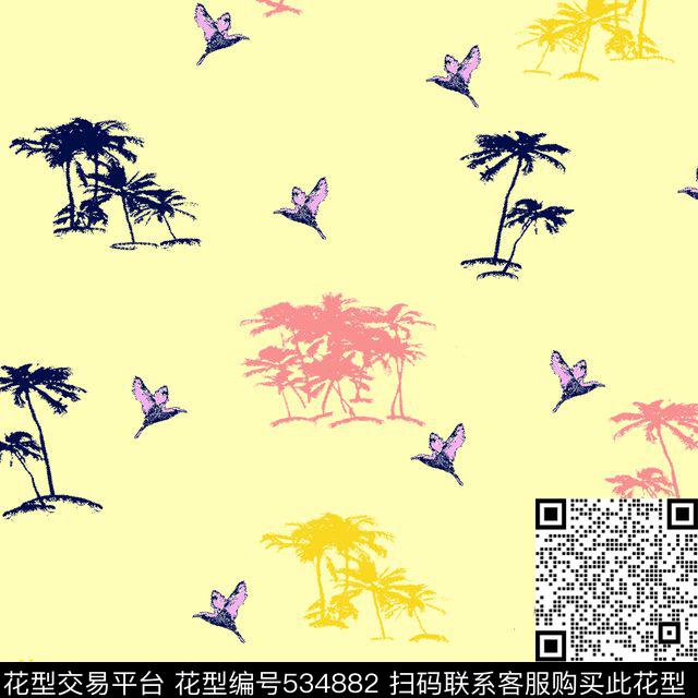 字母定位花扎染华亿平台传统印花华亿平台下载（图片编号: 534882） - 瓦栏（Walan）