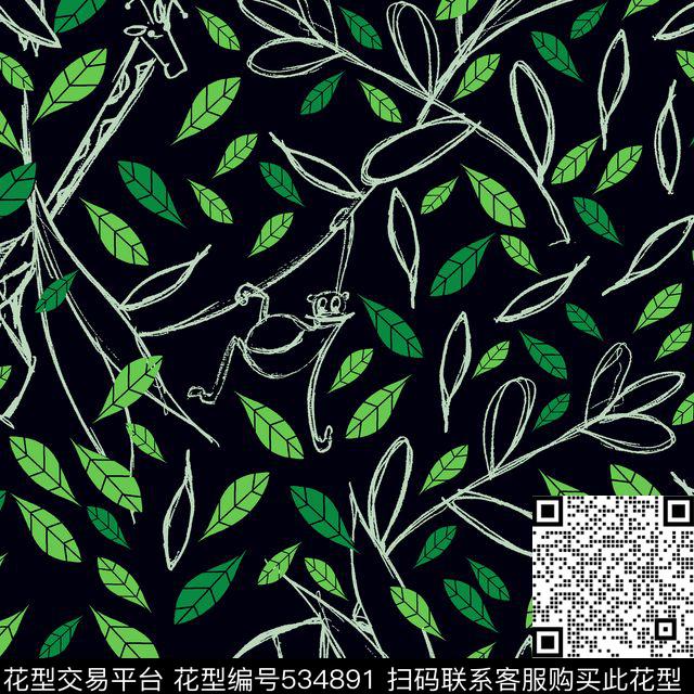 线条几何花卉花纹传统印花华亿平台下载（图片编号: 534891） - 瓦栏（Walan）