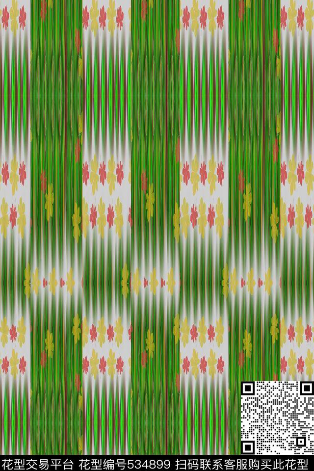 花卉时尚纹理数码印花华亿平台下载（图片编号: 534899） - 瓦栏（Walan）