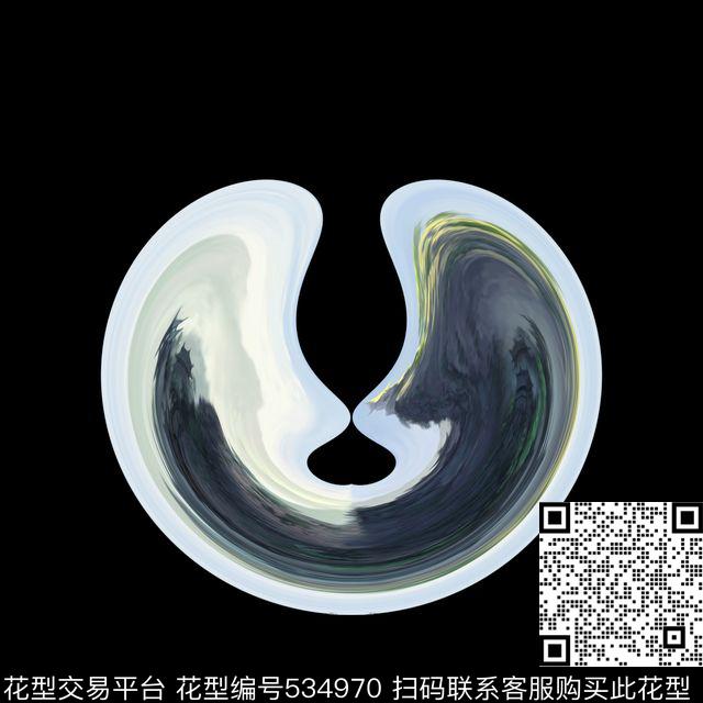 T恤彩块抽像菱数码印花华亿平台下载（图片编号: 534970） - 瓦栏（Walan）