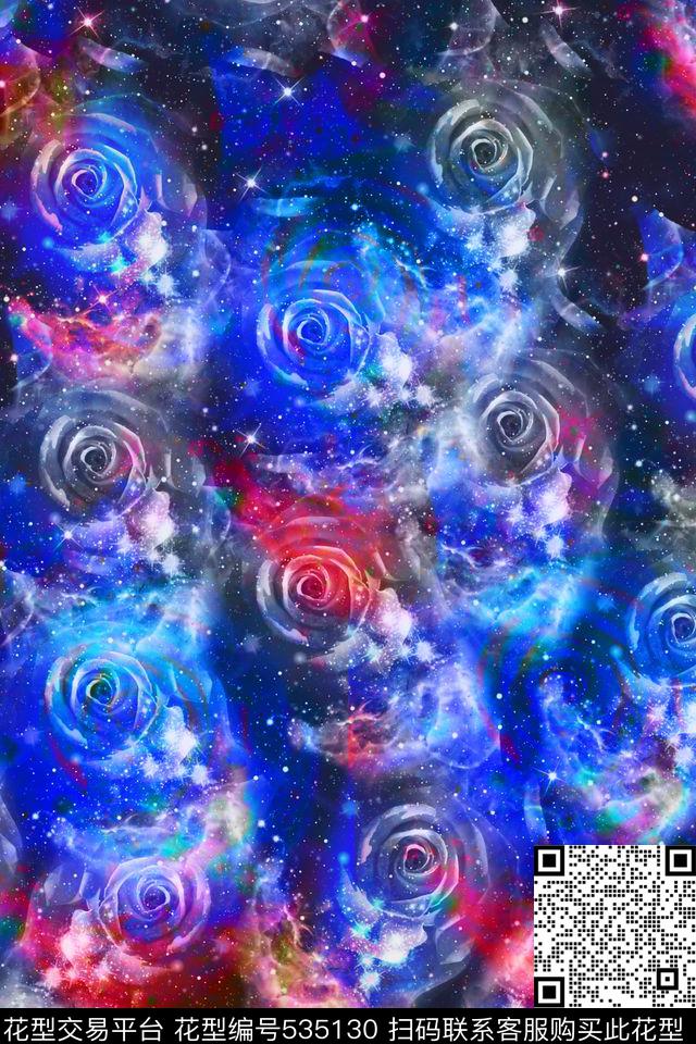 创意服装面料创意图案设计冬季外套棉袄数码印花华亿平台下载（图片编号: 535130） - 瓦栏（Walan）