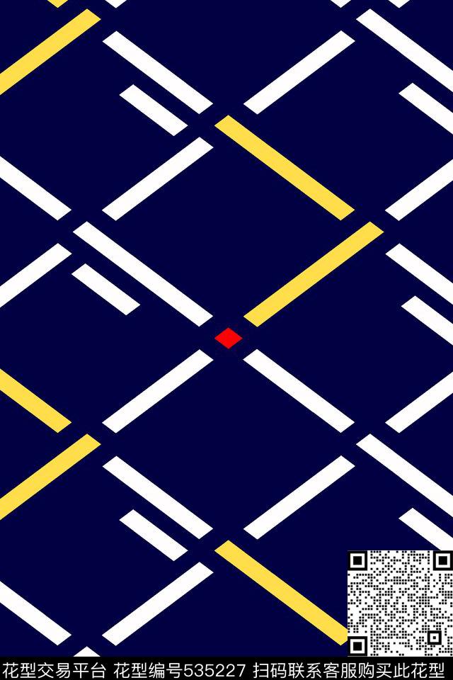 抽象格子几何传统印花华亿平台下载（图片编号: 535227） - 瓦栏（Walan）