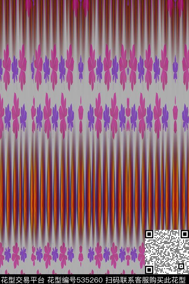 花卉颗粒色彩斑斓数码印花华亿平台下载（图片编号: 535260） - 瓦栏（Walan）