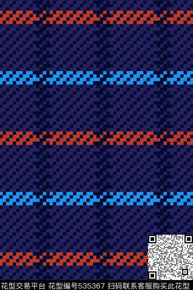 抽象横条纹理传统印花华亿平台下载（图片编号: 535367） - 瓦栏（Walan）