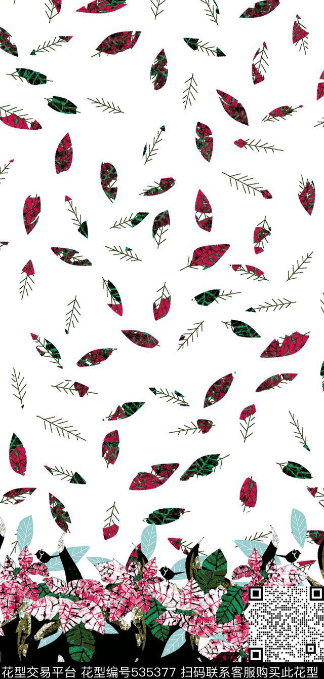 线条几何花卉花纹传统印花华亿平台下载（图片编号: 535377） - 瓦栏（Walan）