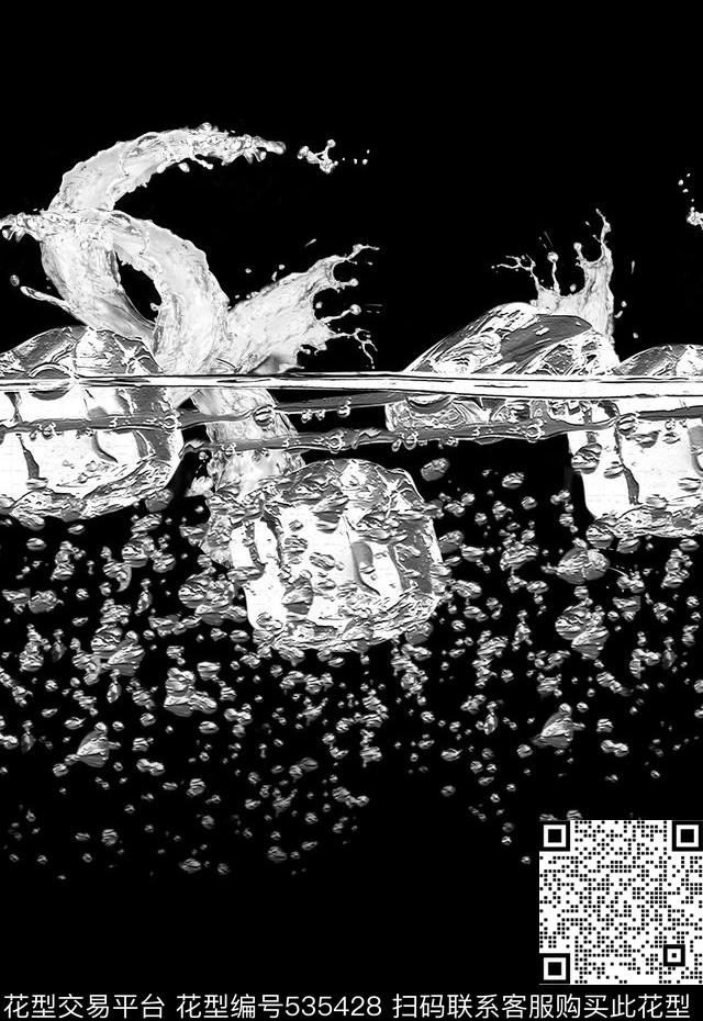 潮流抽象个性创意男装定位水冰数码印花华亿平台下载（图片编号: 535428） - 瓦栏（Walan）