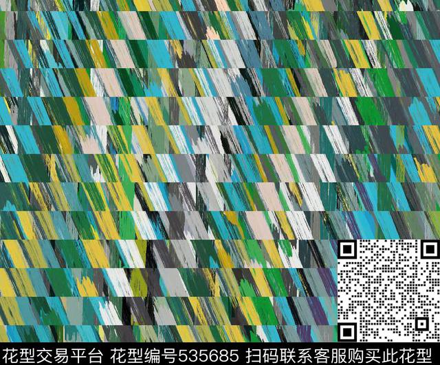 几何块面三角形数码印花华亿平台下载（图片编号: 535685） - 瓦栏（Walan）