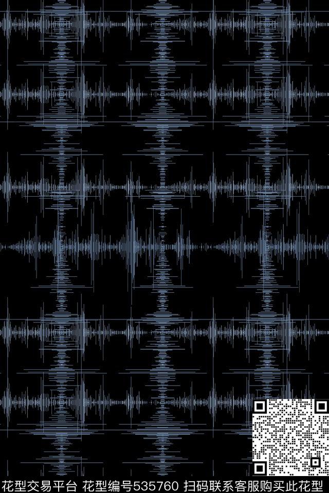 交错排列线框传统印花华亿平台下载（图片编号: 535760） - 瓦栏（Walan）
