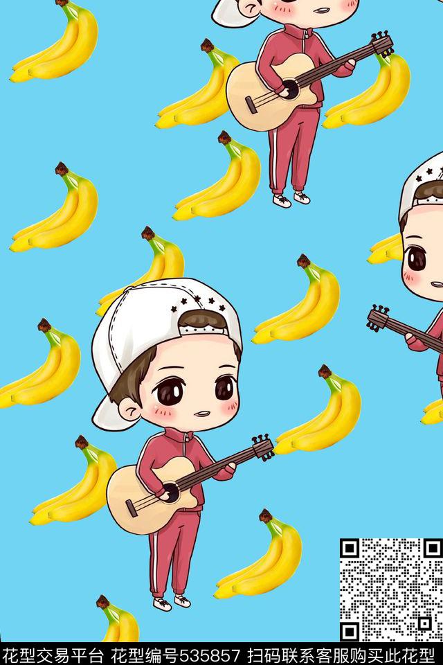 创意服装面料创意图案设计卡通传统印花华亿平台下载（图片编号: 535857） - 瓦栏（Walan）