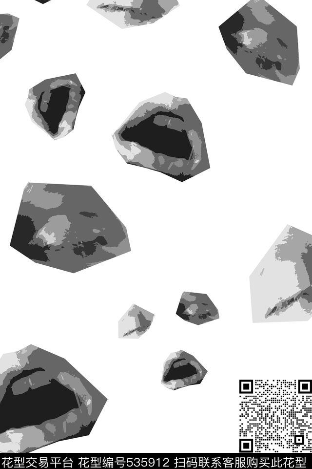 大牌黑白时尚传统印花华亿平台下载（图片编号: 535912） - 瓦栏（Walan）