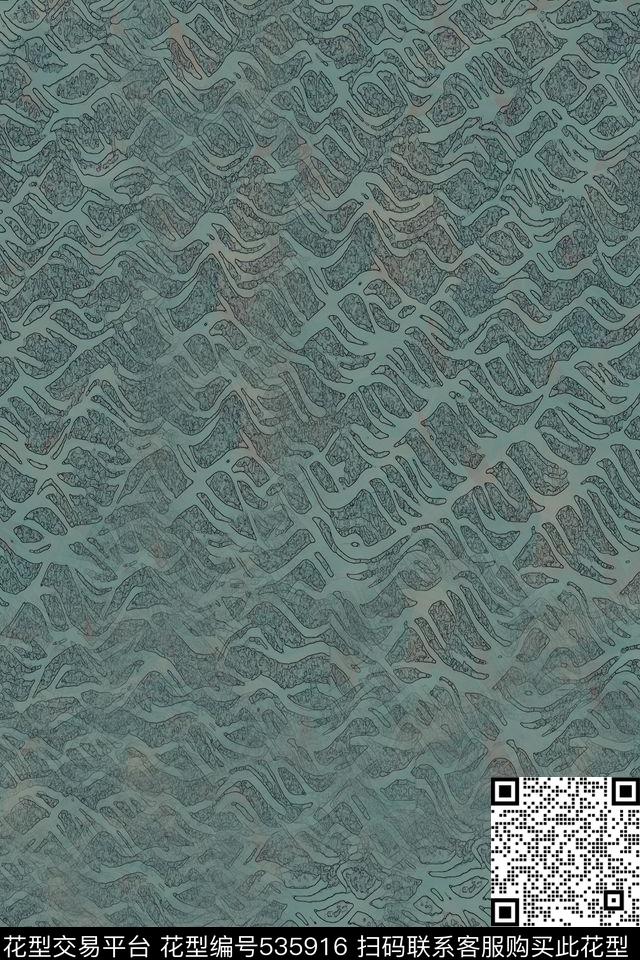 大牌肌理色彩传统印花华亿平台下载（图片编号: 535916） - 瓦栏（Walan）