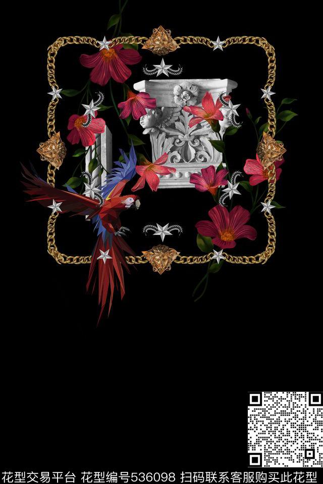 t恤华亿平台潮流复古数码印花华亿平台下载（图片编号: 536098） - 瓦栏（Walan）