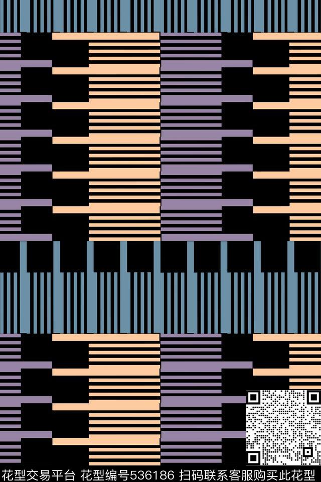 几何简单排列传统印花华亿平台下载（图片编号: 536186） - 瓦栏（Walan）