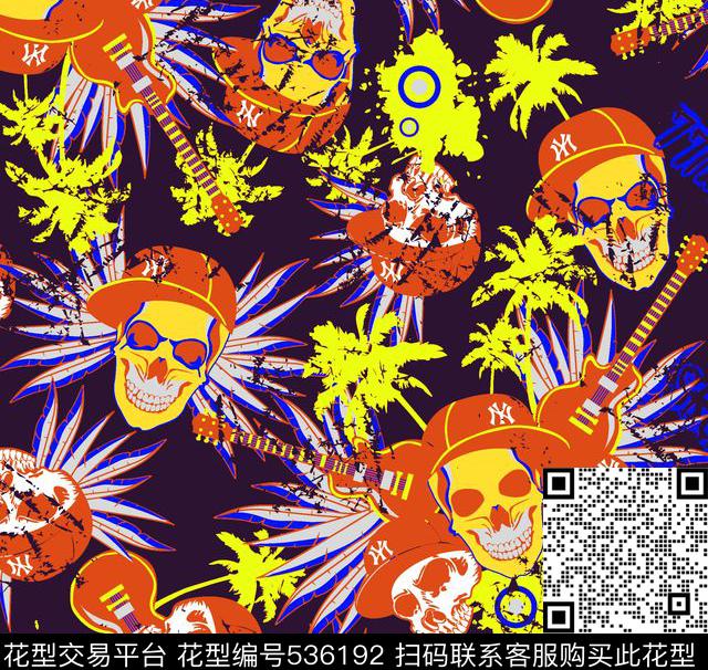 骷髅头男装华亿平台泳装华亿平台时尚男装传统印花华亿平台下载（图片编号: 536192） - 瓦栏（Walan）