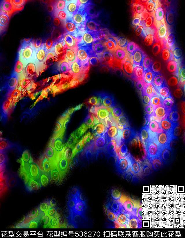 民族民族几何笔触手绘围巾大牌色彩明快数码印花华亿平台下载（图片编号: 536270） - 瓦栏（Walan）