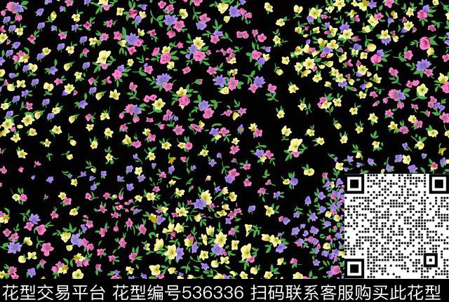 花卉小碎花花纹传统印花华亿平台下载（图片编号: 536336） - 瓦栏（Walan）