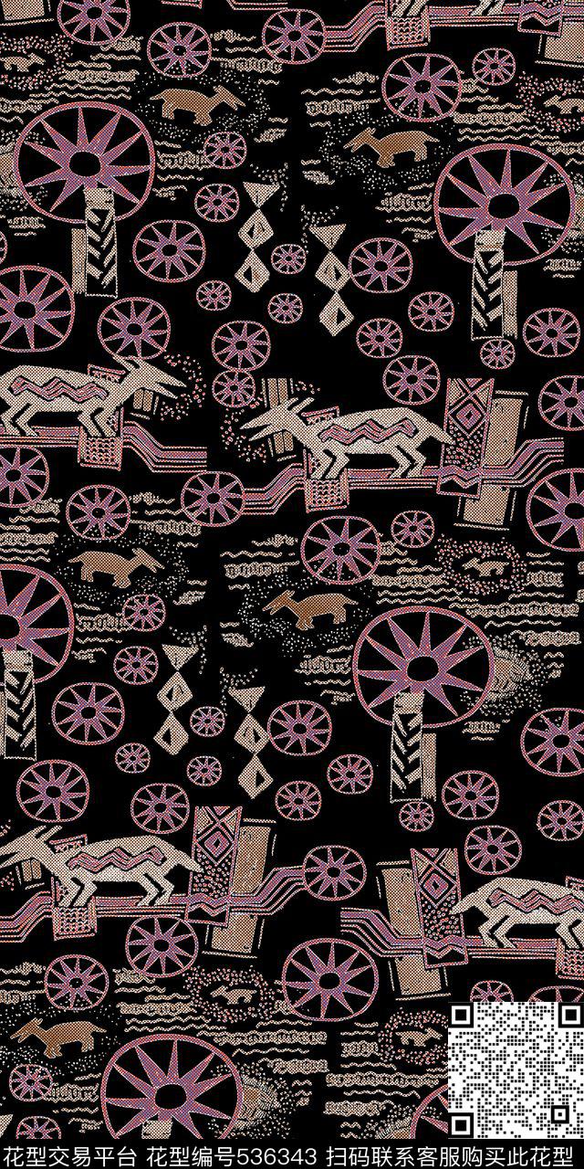 花卉小碎花花纹传统印花华亿平台下载（图片编号: 536343） - 瓦栏（Walan）